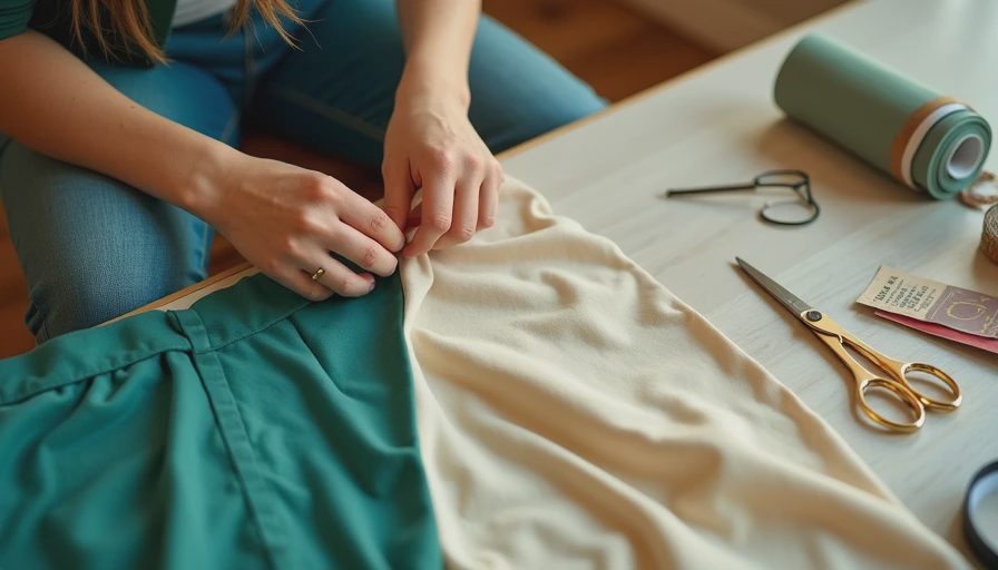 Visual context for how to hem pants without sewing