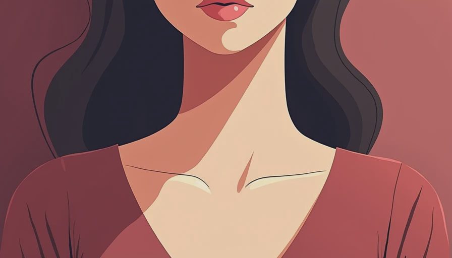 Illustration for how to dress for inverted triangle body shape